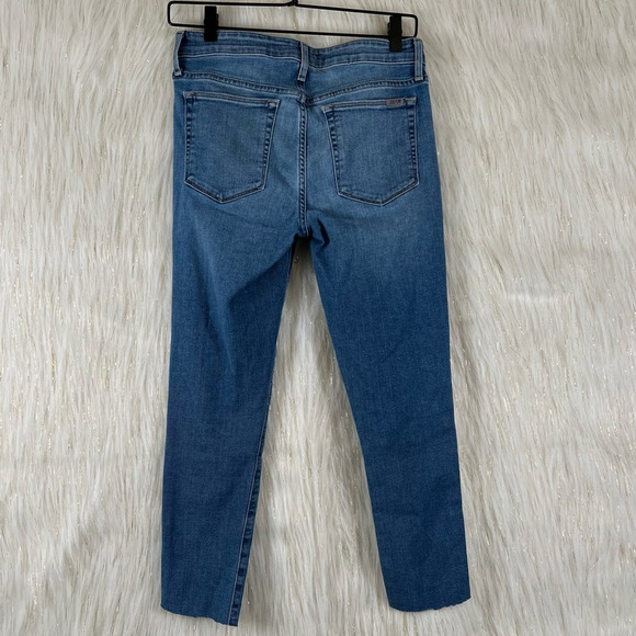 Joes Jeans Womens Skinny Ankle Stretch Medium Wash Mid Rise Raw Hem Zip Denim 27 - Picture 4 of 10